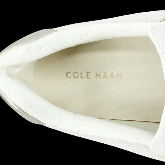 Cole Haan Women's Ivory Suede Grand Crosscourt Coaster Sneakers Size 9B NWOB - Picture 10 of 15